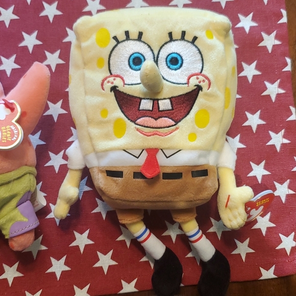 SpongeBob and Patrick Ty beanie babies - Picture 3 of 6